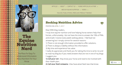 Desktop Screenshot of equinenutritionnerd.com