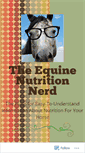 Mobile Screenshot of equinenutritionnerd.com